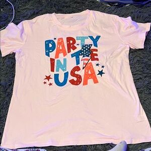 Source Unknown Pink 'Party in the USA' Tee